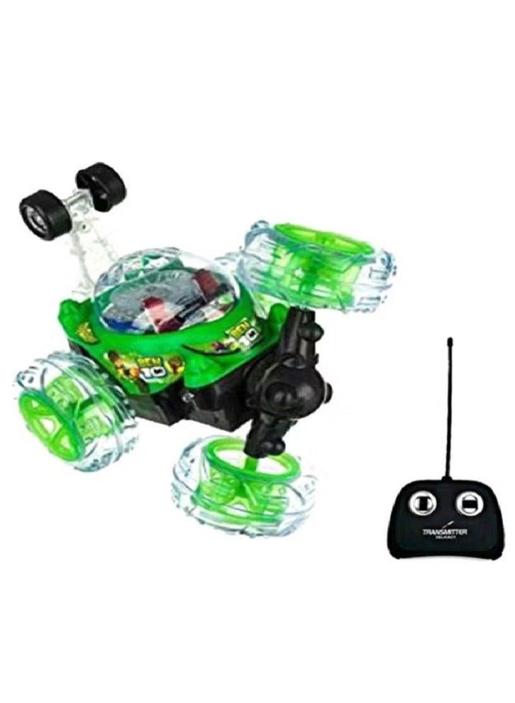 بن تن سيارة Turbo 360 Twister RC المخصصة للألعاب البهلوانية مع أضواء وامضة - Image 2