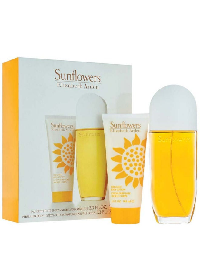 Elizabeth Arden Elizabeth Arden Sunflowers - Eau de Toilette, 100 ml + Body Lotion 100 ml Gift Set  - Image 2