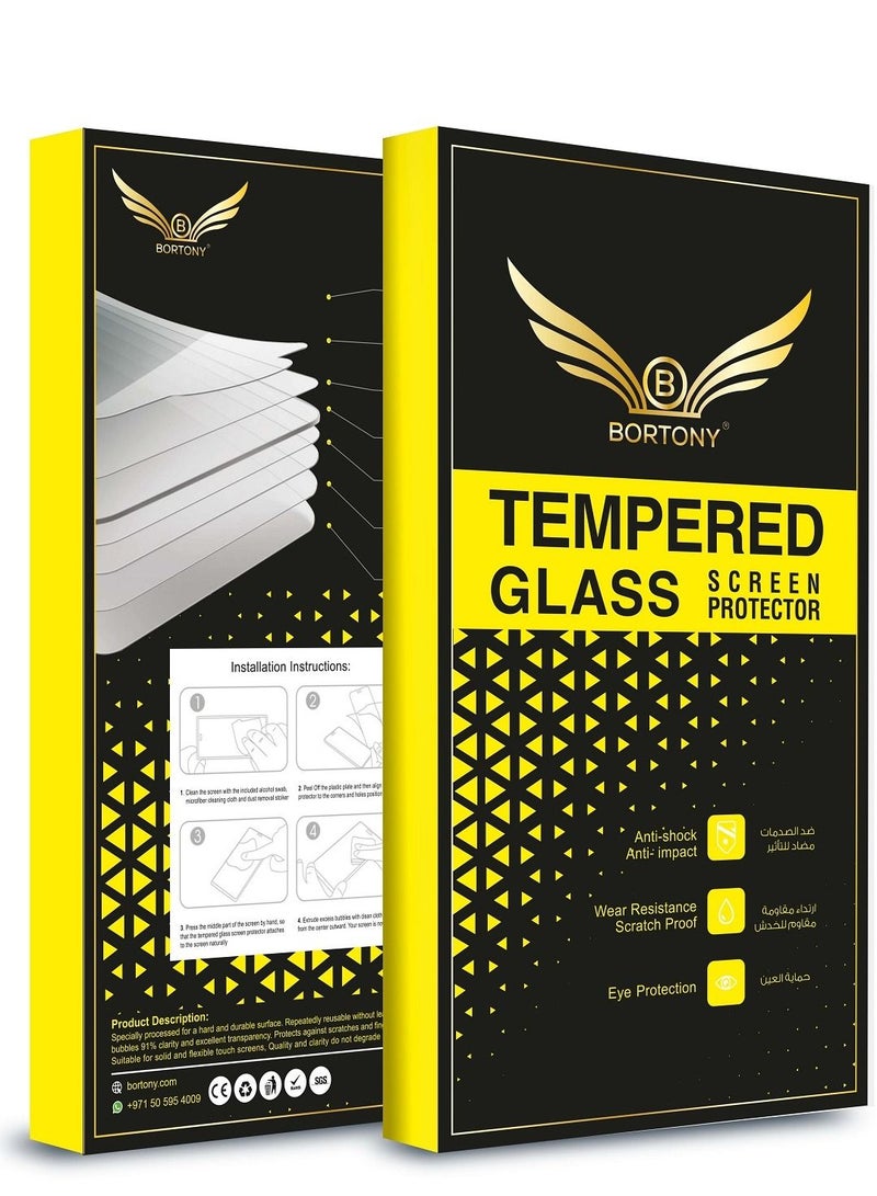 BORTONY Tempered Glass Screen Protector For Apple iPhone 8 Plus Clear - Image 2