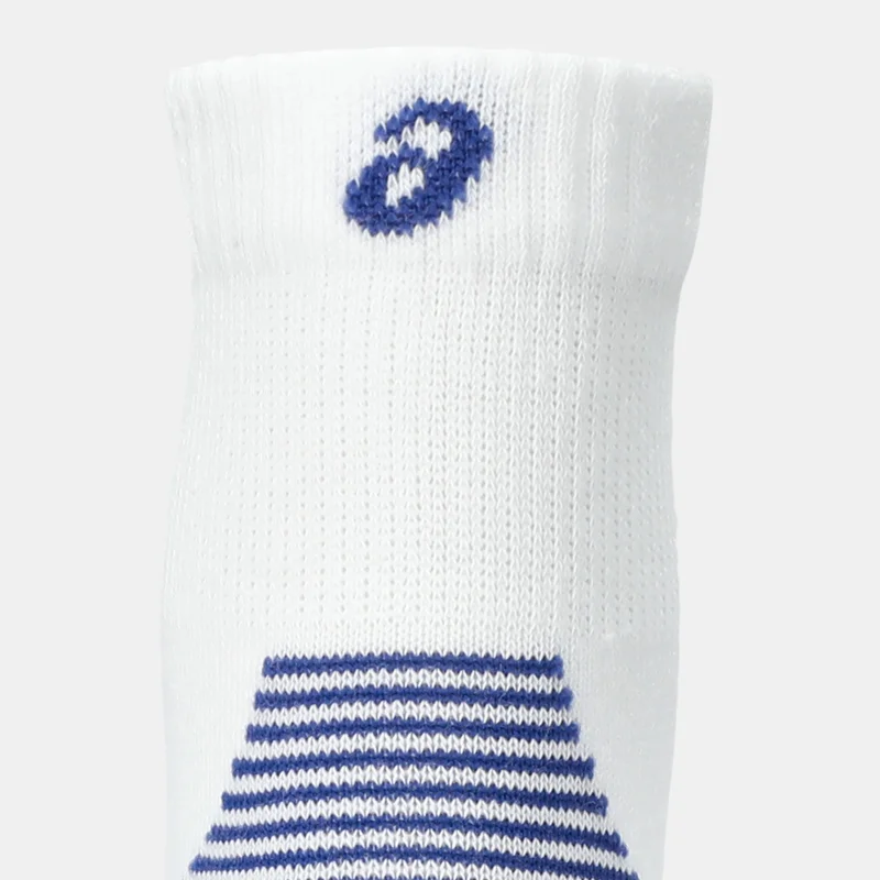 Asics White Cushioned Run Quarter Socks (2 Pairs)  | Best Price UAE