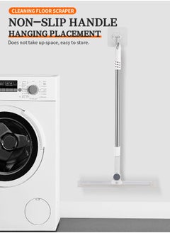 Generic Magic Broom, Household Silicone Besom, Stainless Steel Telescopic Pole, 180° Rotating Scraping Head, Suitable for Windows, Floors, Walls, Glass Doors  - Image 5