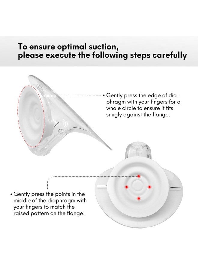 Durceler Replacement 12 Silicone Membrane/Diaphragm Compatible with Elvie Wearable Breast Pump, Accessories Made by Durceler, Not Original Elvie Pump Parts, Total 12PCS - Image 3