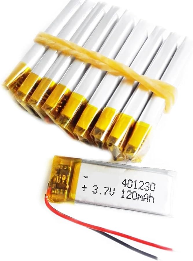 10PCS 3.7V 120mAh Rechargeable Lithium Polymer Battery 401230 - Image 4