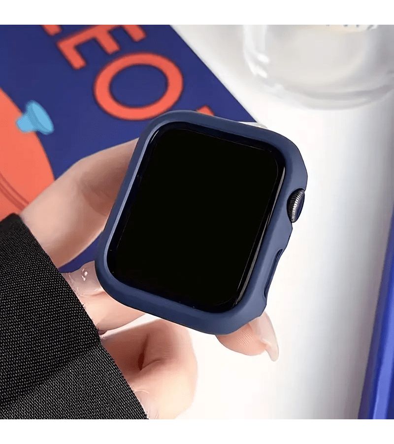 مجموعة حزام رياضي سيليكون مكونة من قطعتين لساعة Apple Watch مقاس 42 و 46 ملم، علبة وحزام أحمر مفرغ - Image 4