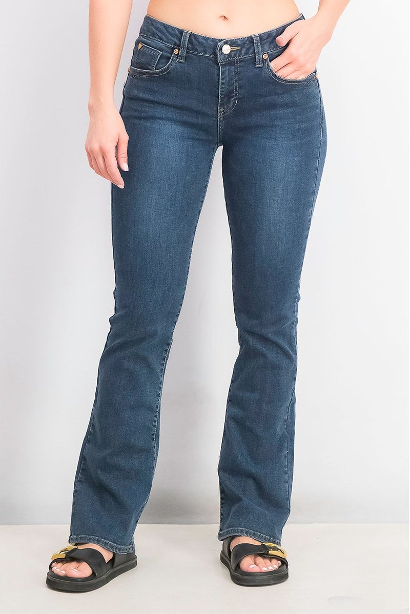 Marciano Women Slim Boot Dark Wash Stretchable Denim Jeans, Indigo - Image 1