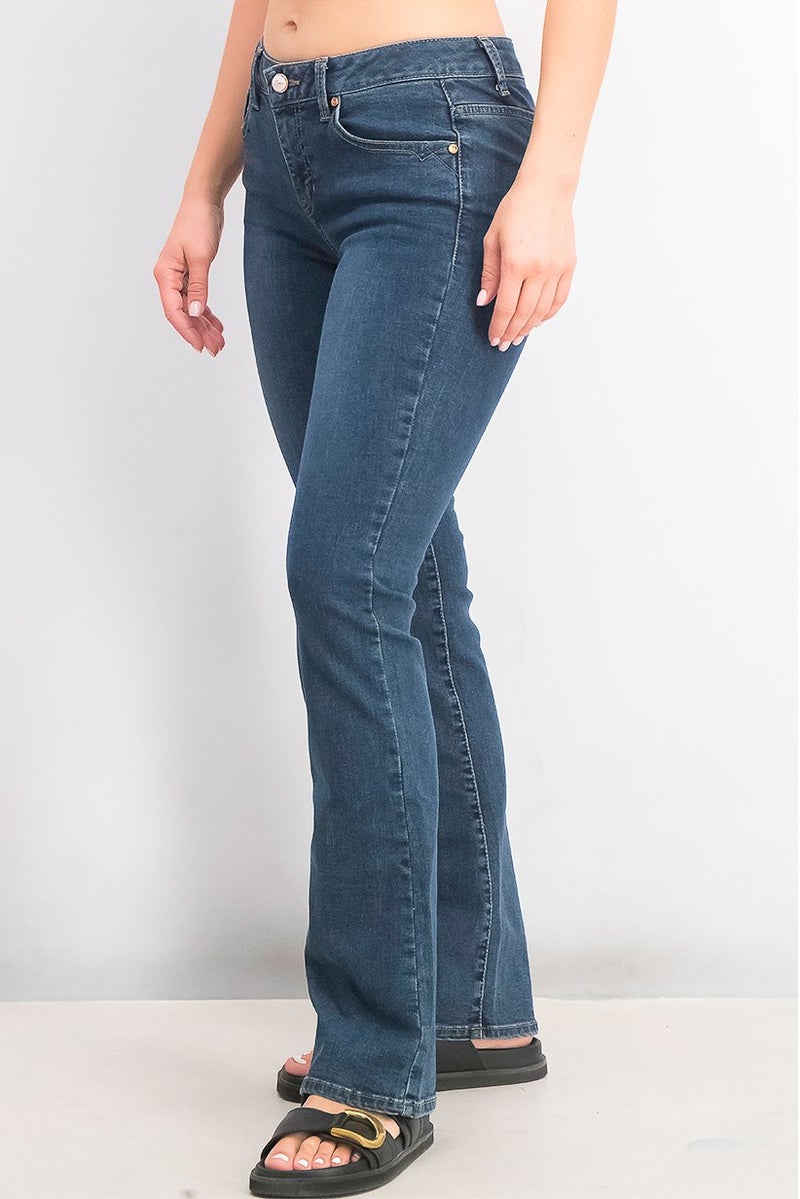 Marciano Women Slim Boot Dark Wash Stretchable Denim Jeans, Indigo - Image 3