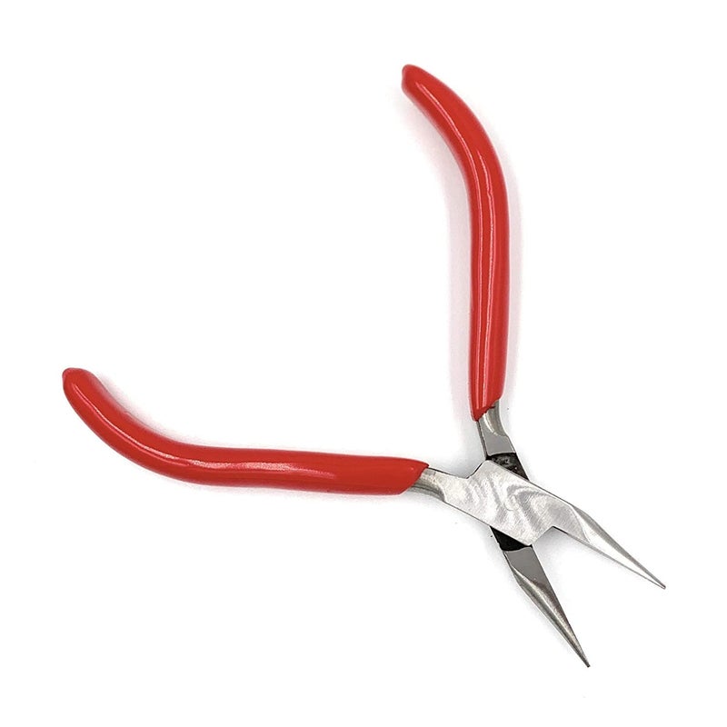 Fozti Chain Nose Half Round Steel Plier Multipurpose for Jewellery Making Wire Wrapping Beading Jewellery Model Making Hobby Crafts DIY - Image 3