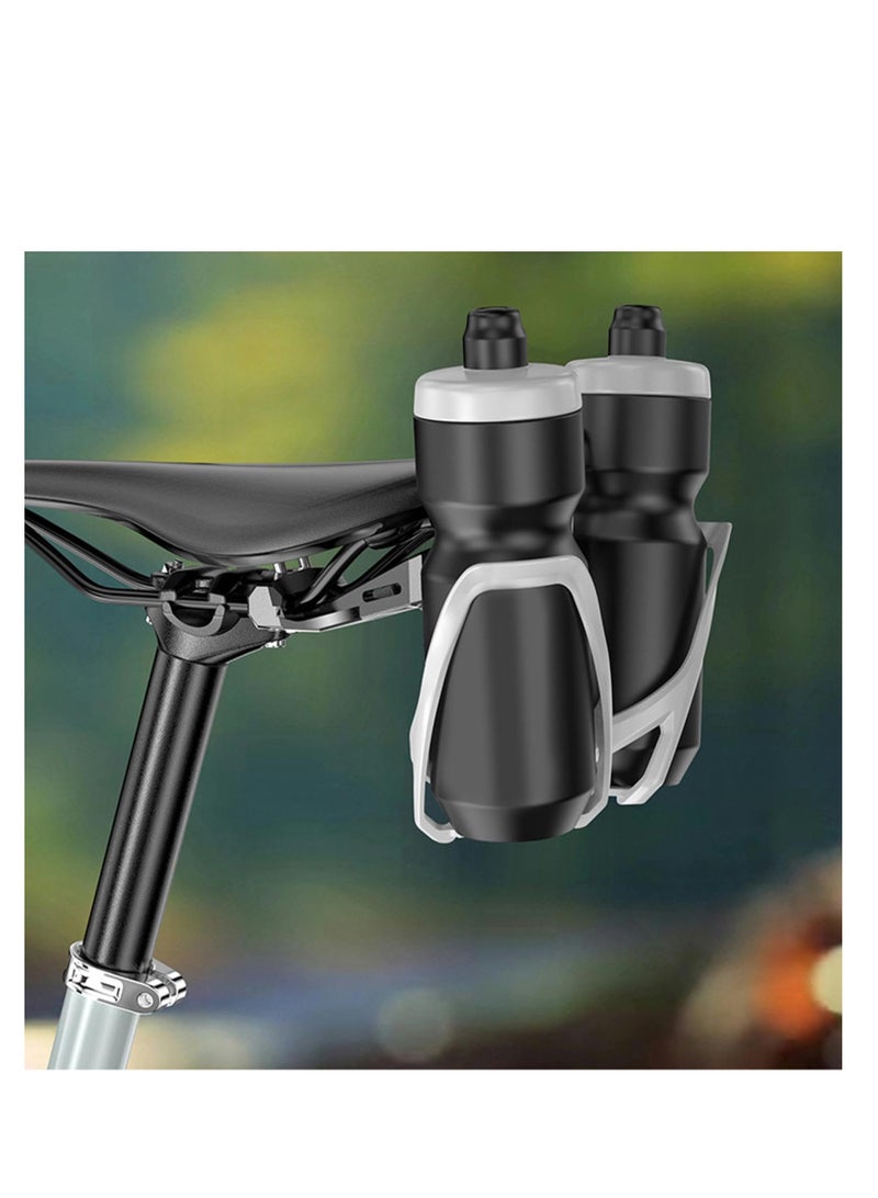 SYOSI Bicycle Water Bottle Cage Holder, Behind Seat Water Bottle Cage Mount, Sports Bike Water Bottle Holder, Bike Water Bottle Cages, Under Saddle Bottle Holder for Travel and Daily Life - Image 4