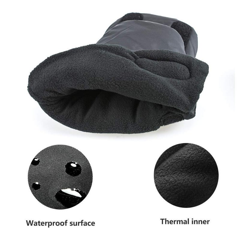 Berocia Winter Strollet Gloves, Universal Baby Strolller Hand Muff Waterproof Windproof Mitten Extra Thick - Image 3