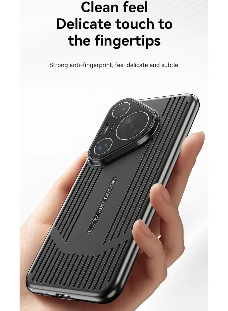 General Case Compatible with Huawei Pura 70 Ultra Case, Ventilate Cooling Heat Dissipation Frosted Matte PC Shockproof Protective Back Cover for Huawei Pura 70 Ultra  - Image 5