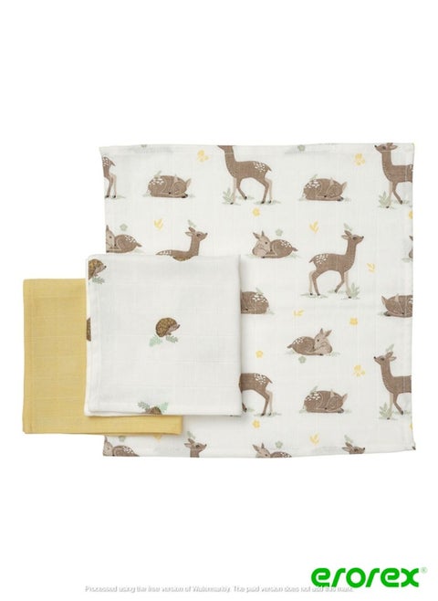 Washcloth animal pattern multicolour 30x30 cm