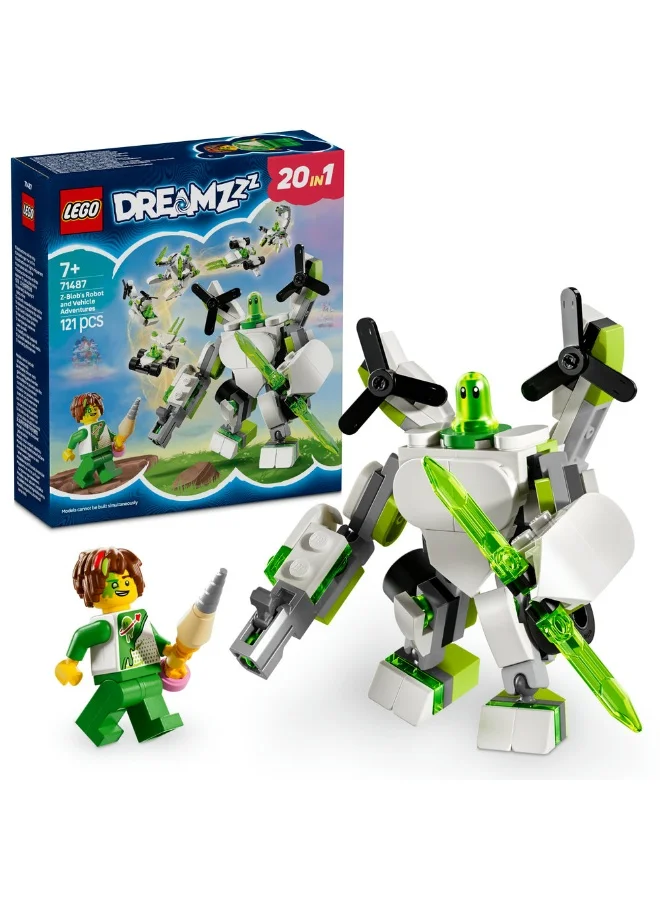 LEGO Dreamzzz Z-Blob'S Robot And Vehicle Adventures 71487 (121) Pieces