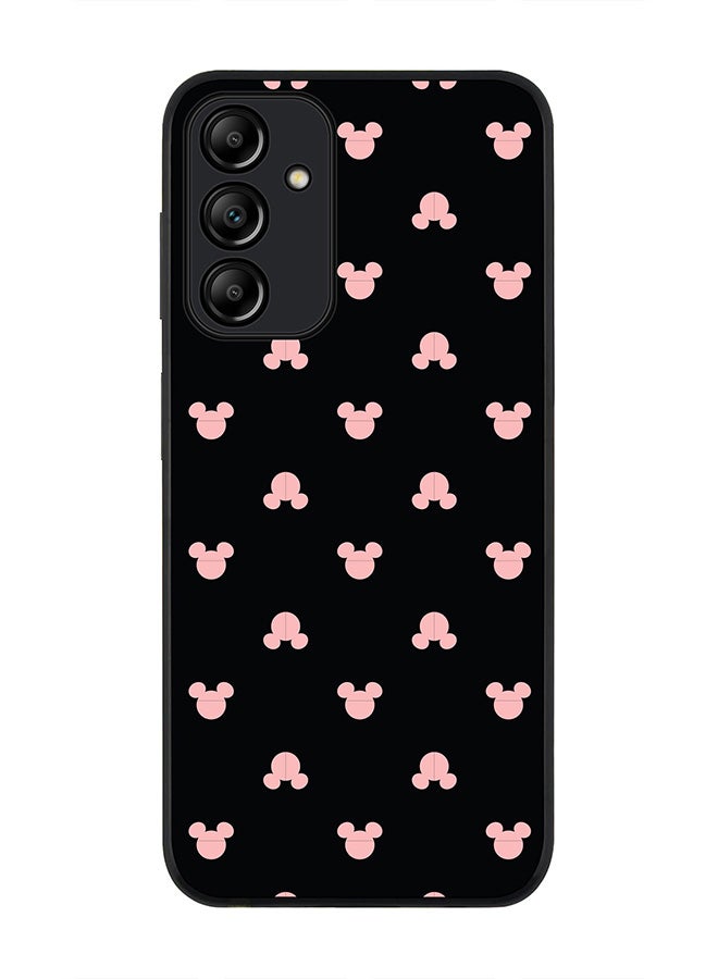 Stylizedd حافظة حواف سوداء متينة لهاتف سامسونج جالاكسي A15 / A15 5G، حافظة مرنة رفيعة مضادة للصدمات TPU جل بتصميم ميكي - Image 1