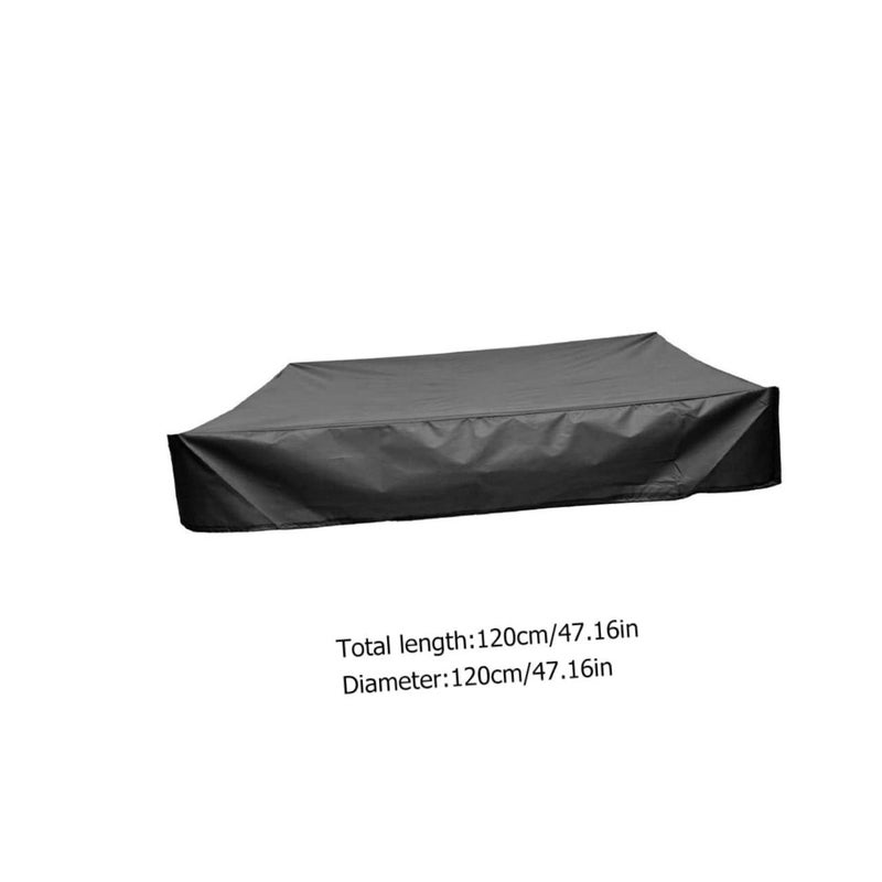 Oxford Cloth Sandbox Cover 120X120CM Weather Resistant with Drawstring for Outdoor Play - Image 3