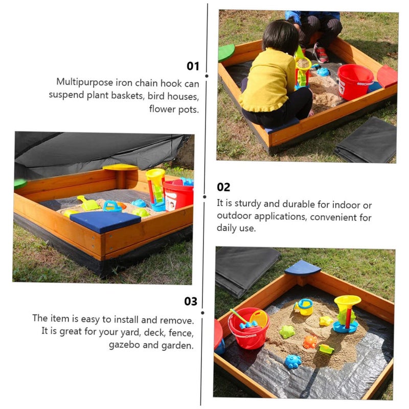 Oxford Cloth Sandbox Cover 120X120CM Weather Resistant with Drawstring for Outdoor Play - Image 5