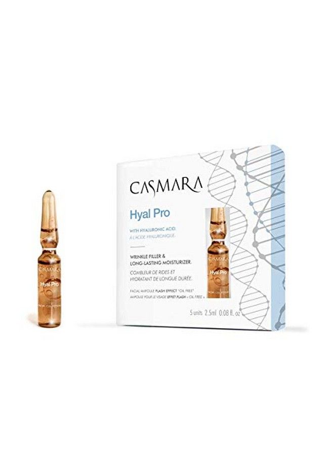 CASMARA مصل الوجه Flash Effect Hyal Pro Ampoules مرطب ومضاد للشيخوخة تركيبة خالية من الزيوت لبشرة ناعمة ومتوهجة وشبابية صنع في إسبانيا علبة من 5 (2.5 مل × 5 قطع) للجنسين - Image 2