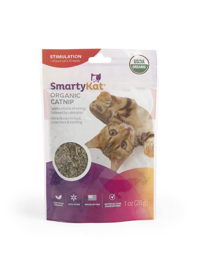 SmartyKat SmartyKat Organic Catnip for Cats & Kittens, Resealable Pouch - 1 Ounce  - Image 1