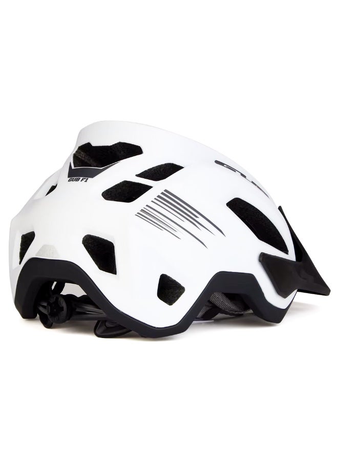 جي يو بي خوذة دراجة GUB F1 احترافية قابلة للتعديل بخفة تهوية عالية وحماية مزدوجة – معتمدة من CE أبيض مقاس L - Image 4