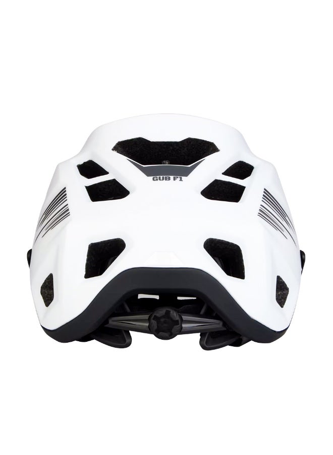 جي يو بي خوذة دراجة GUB F1 احترافية قابلة للتعديل بخفة تهوية عالية وحماية مزدوجة – معتمدة من CE أبيض مقاس L - Image 3