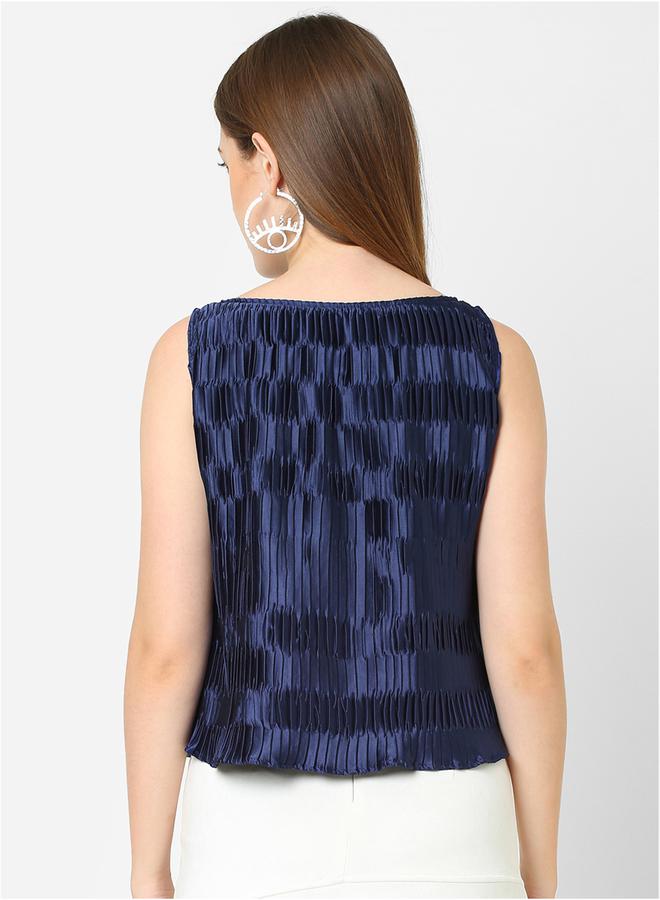 Mish Mish Pleated Boat Neck Top - Image 5
