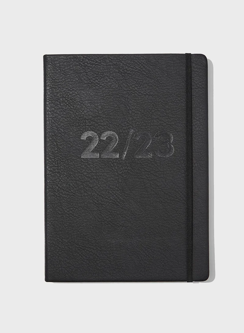 Typo Jet Black 2022 23 A4 Weekly Buffalo Diary