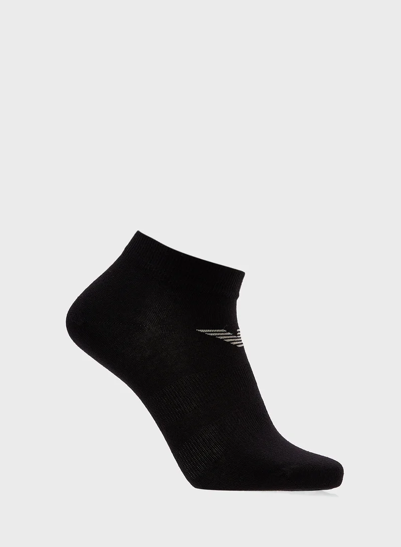 EMPORIO ARMANI 3 Pack Logo Ankle Socks