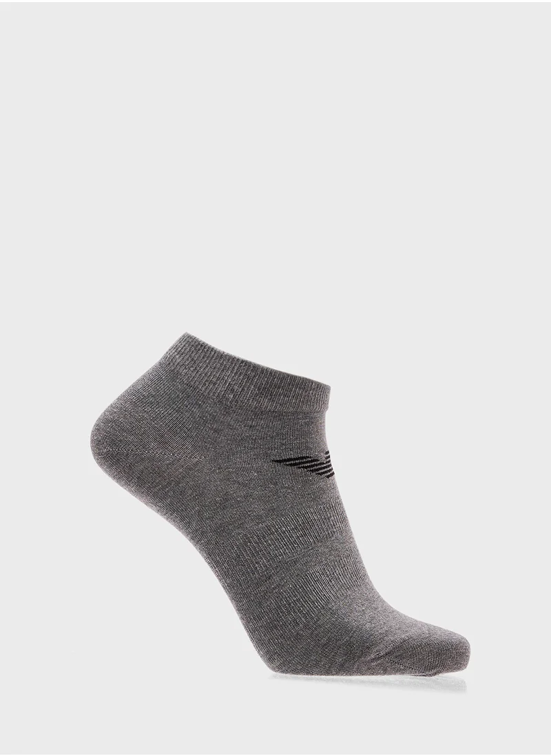 EMPORIO ARMANI 3 Pack Logo Ankle Socks