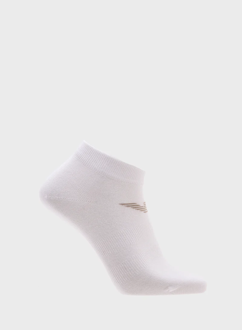 EMPORIO ARMANI 3 Pack Logo Ankle Socks