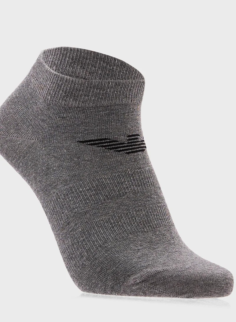 EMPORIO ARMANI 3 Pack Logo Ankle Socks