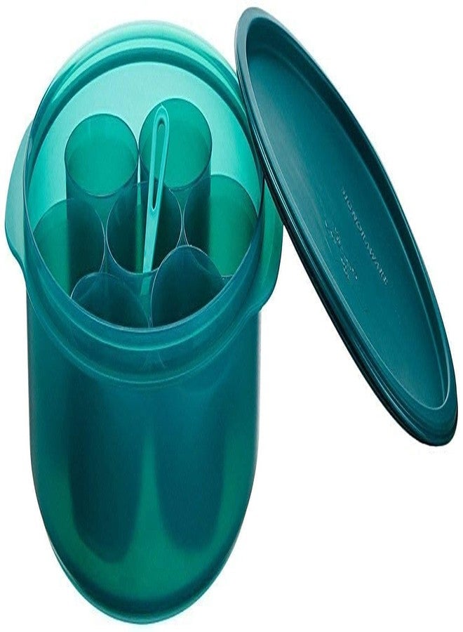 Duodeno Plastic Masala Box (Multicolour, 2.2 Ltr) Pack of 1 Spice Box Set with Spoon for Kitchen - Image 1