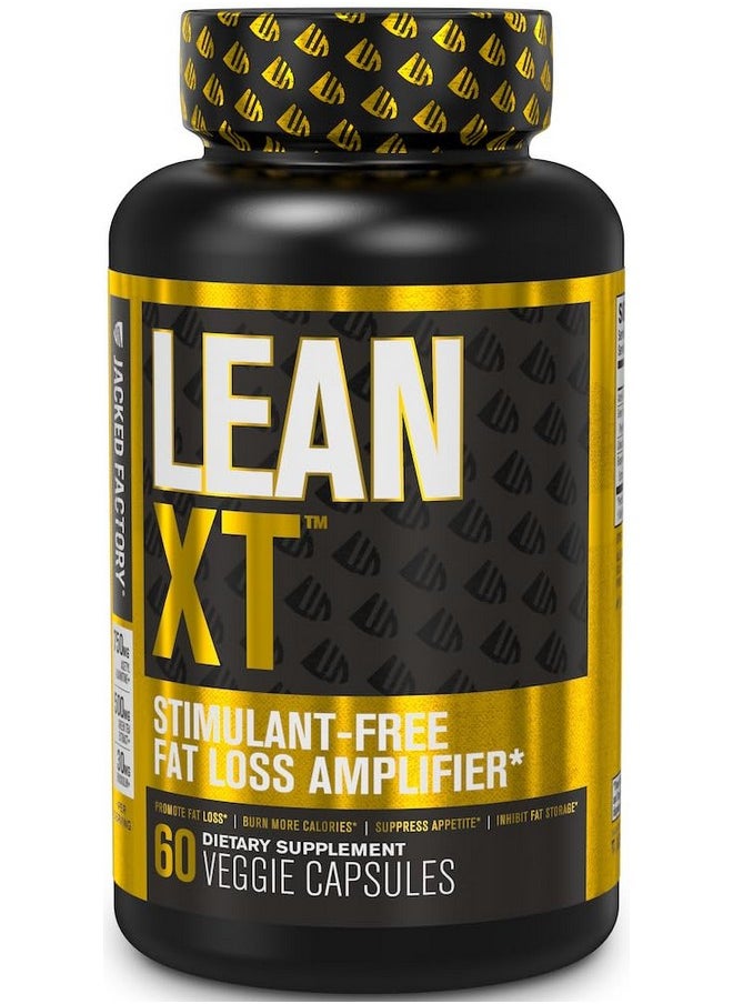 Jacked Factory - Leanxt Caffeine Free Fat Burner Non Stim Weight Loss Supplement Appetite Suppressant & Metabolism Booster With Acetyl Lcarnitine Green Tea Extract & Forskolin 60 Natural Diet Pills - Image 1