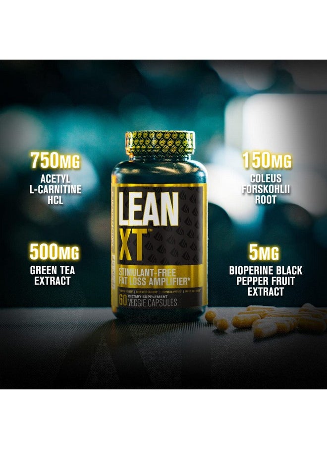 Jacked Factory - Leanxt Caffeine Free Fat Burner Non Stim Weight Loss Supplement Appetite Suppressant & Metabolism Booster With Acetyl Lcarnitine Green Tea Extract & Forskolin 60 Natural Diet Pills - Image 1
