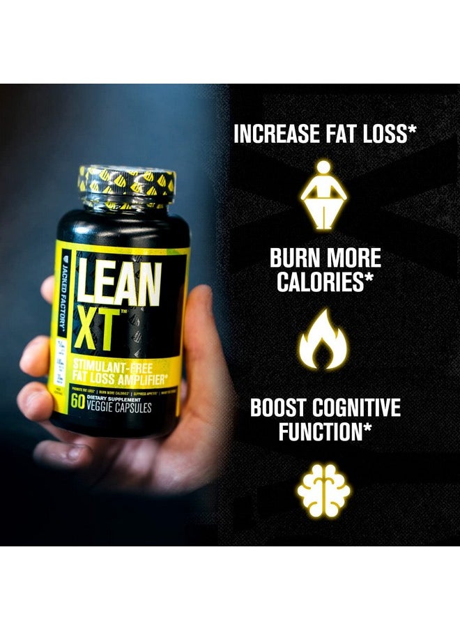 Jacked Factory - Leanxt Caffeine Free Fat Burner Non Stim Weight Loss Supplement Appetite Suppressant & Metabolism Booster With Acetyl Lcarnitine Green Tea Extract & Forskolin 60 Natural Diet Pills - Image 1