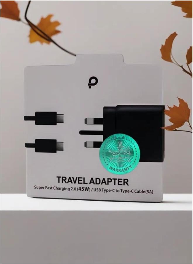 بروماس محول سفر فائق السرعة بقوة 45 وات للشحن السريع - Image 1