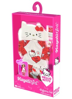 Hello Kitty Hayati Girl Hello Kitty Pajama Set | Pretend Play | Fashion Dress for 18-Inches Doll | Dress Up | Gift for Kids and Teens | Doll not Included  - Image 1