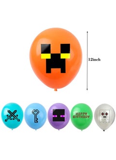 Brain Giggles Brain Giggles Minecraft Theme Birthday Decoration Set - 51pcs  - Image 5