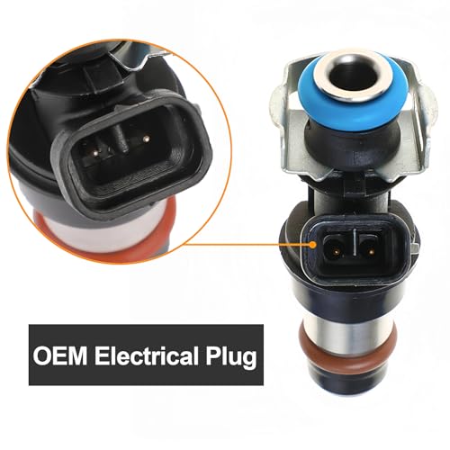 LEPEVNEY Fuel Injector Compatible with Chevy Silverado Suburban Tahoe Sierra 1500 2500 3500 Yukon Escalade 2000 2001 2002 2003 2004 2005 2006 2007, 2 Holes 4.8L 5.3L 6.0L 25317628 17113698 - Image 3
