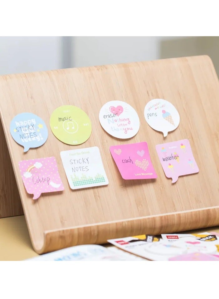 Deli 60 قطعة ملاحظات لاصقة بتصميم مطبوع متعدد الألوان - Image 2