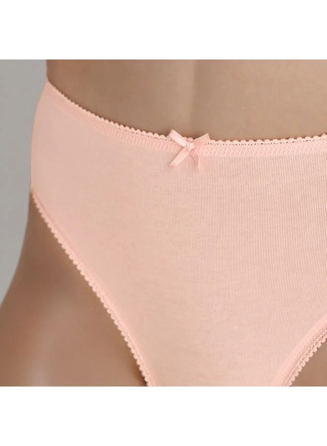 Aadaraya  Set of 5 - Bikini Briefs with Bow for Women | Best Price UAE