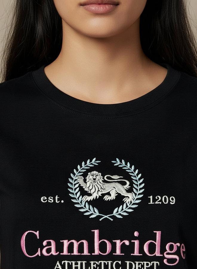 SP Characters Cotton T shirt with Cambridge Embroidery - Image 3