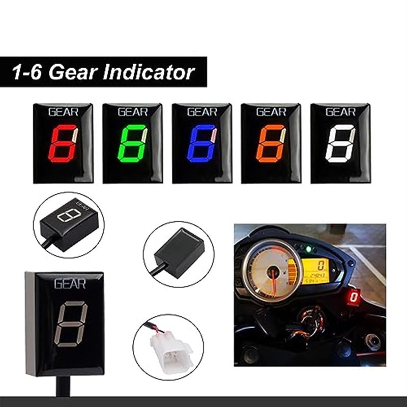 Yurefax 1-6 Gear Display Indicator for Motorcycles - Image 3
