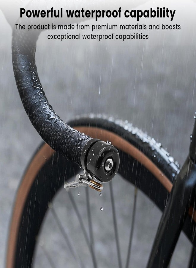 KCMOSGI Bike Bell Copper, Alloy Bicycle Bell Road Bike Bells for, Bicycle Bell Clear, Bicycle Handle Bells Ring, Suitable for 18-25mm Handlebar, 100db Bell Lound - Image 4