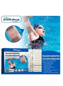20 Pcs Transparent Waterproof Patch, Stretch Adhesive Bandages, Tattoo Protective Transparent Film