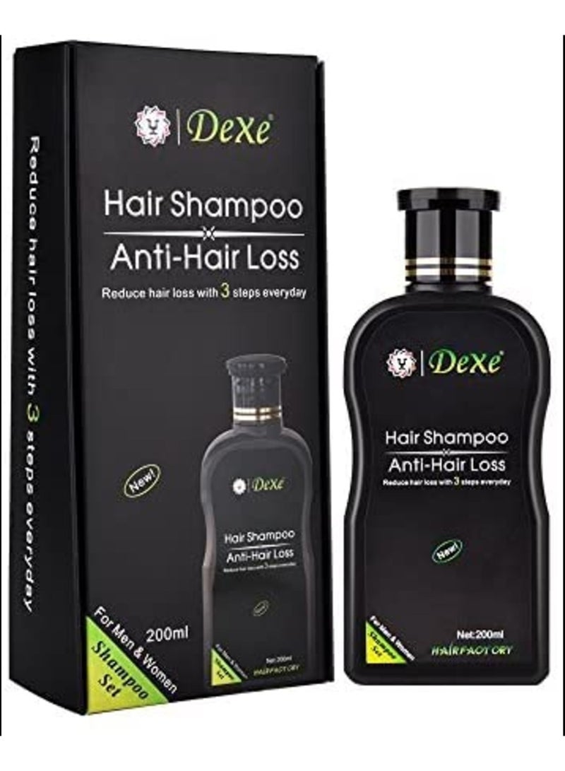 Dexe HairFactory Anti-Hair Fall Shampoo – Natural Herbal Formula for Faster Growth, Scalp Health & Daily Hair Rescue, 200ml - Image 1