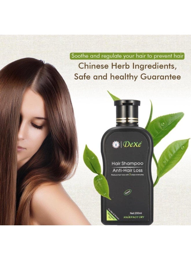 Dexe HairFactory Anti-Hair Fall Shampoo – Natural Herbal Formula for Faster Growth, Scalp Health & Daily Hair Rescue, 200ml - Image 4