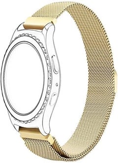 Bikson Elite Stainless Steel Loop Strap Wrist Band For Smart Watch Samsung Galaxy Watch 46mm / Huawei GT2 / Gear S3 Frontier and Classic / Honor Magic 2 / Fossil - 22mm - Champagne Gold 