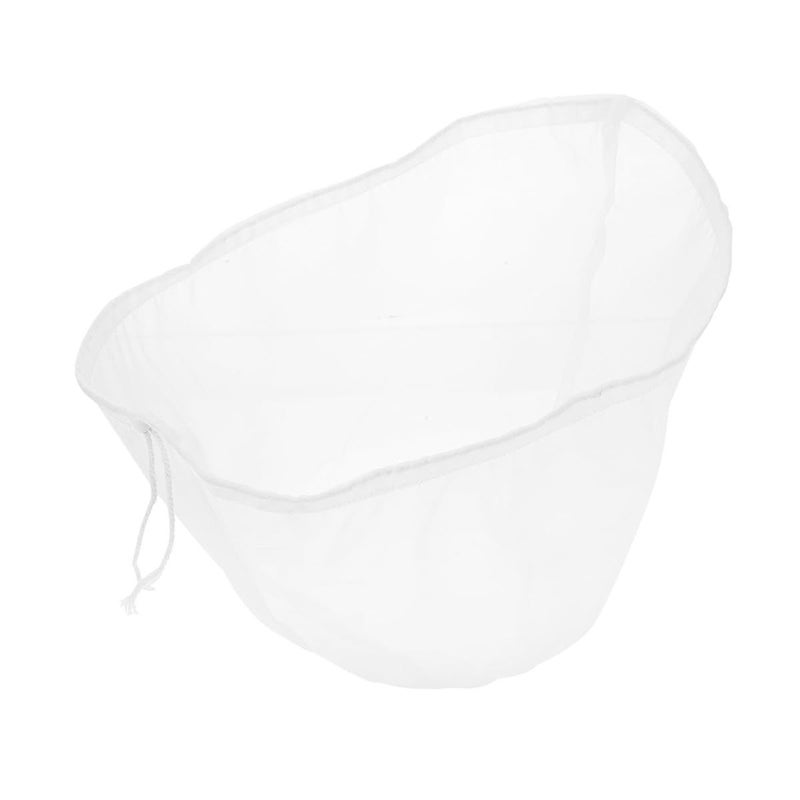 Nylon Reusable Food Strainer Bag with Drawstring 37cm for Juice Milk and Dumpling Filling - Image 2