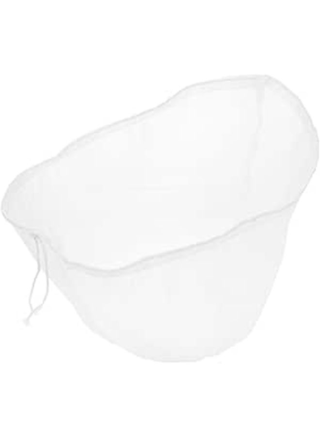 Nylon Reusable Food Strainer Bag with Drawstring 37cm for Juice Milk and Dumpling Filling - Image 1