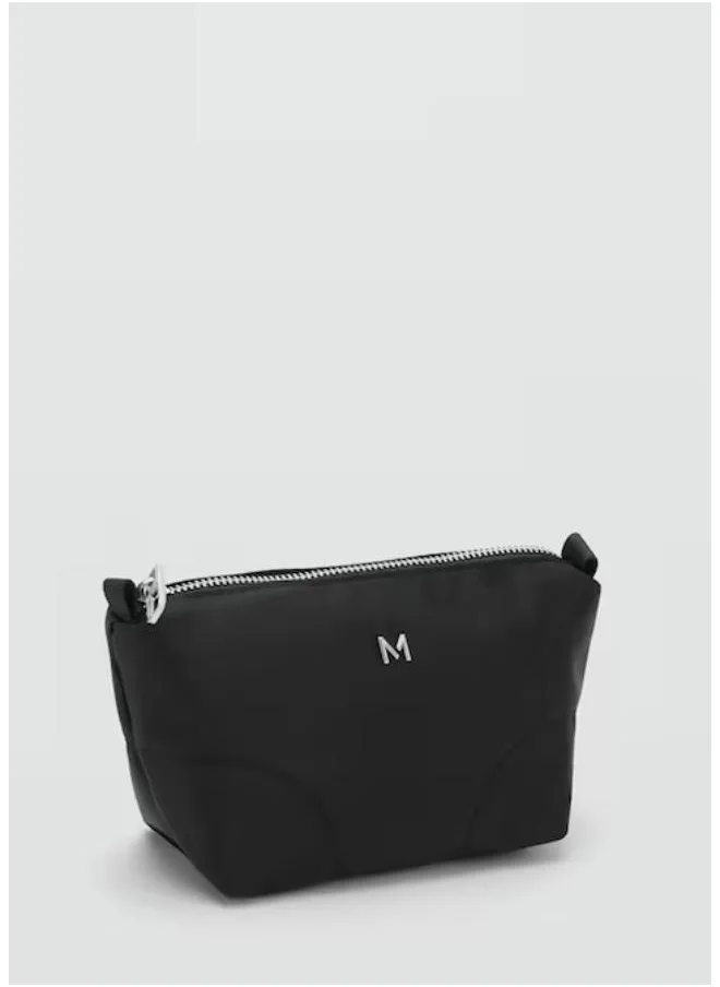 MANGO Zipped Nylon Cosmetics Bag