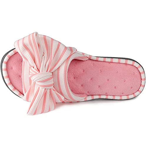 ULTRAIDEAS Women's Eurytides Slide Slippers Memory Foam House Shoes, Pink, 9-10 - Image 4
